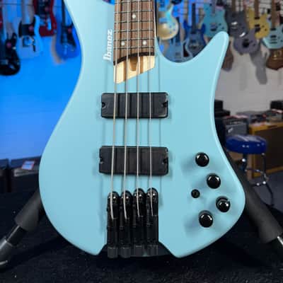 Ibanez Bass Workshop EHB600 Electric Bass Guitar - Purist Blue Matte, Free Plek! 669 image 1