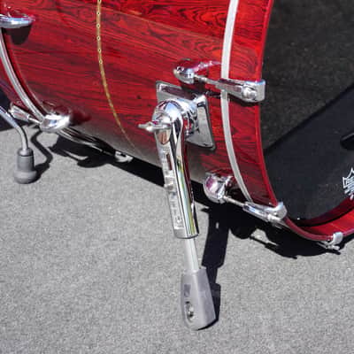 Tama/Japan Star Series 3pc Pure Bubinga Shell Pack - Dark Red Cordia Lacquer | 13", 16", 22" image 16
