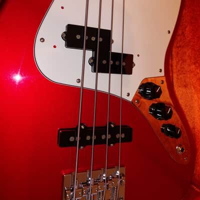 Fender American Vintage Hot Rod '70s Jazz Bass 2014 - Candy Apple Red image 3