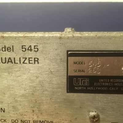 Vintage Urei 545 Parametric EQ Black image 6