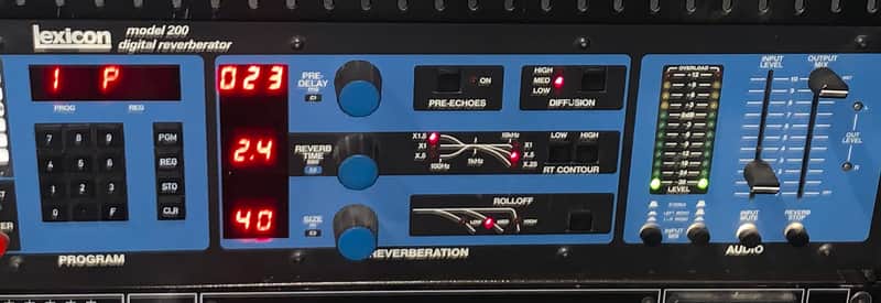 Lexicon Model 200 Digital Reverberator 1980s - Black image 1