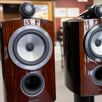 B&W Prestige 805 D3 Special Edition Bookshelf Speaker Pair - Santos Rosewood image 3