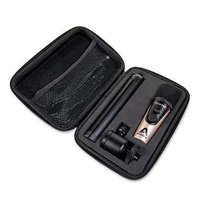 Apogee Hype Mic USB Microphone with Analog Compression for Capturing Vocals and Instruments, Streaming, Podcasting, Gaming, includes tripod, pop filter and carrying case image 5
