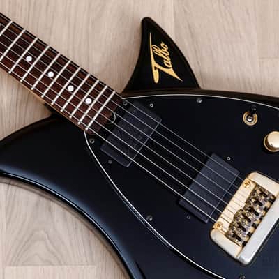 1980s Tokai Blazing Fire Talbo A-100D Vintage Aluminum Body Guitar HH Black, Japan image 6