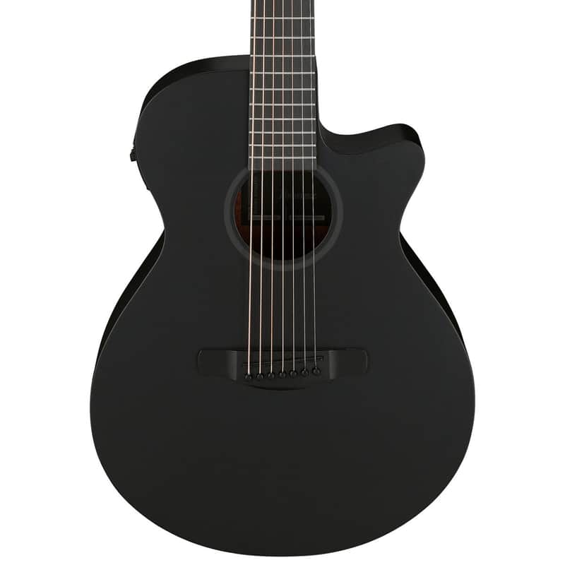 Ibanez AEG Series AEG721 7-String Acoustic-Electric Guitar - Black Out image 1