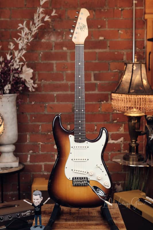 Mario Martin "Model S" Electric Guitar - Relic'd Two Tone Burst Finish & Lollar Pickups! image 1