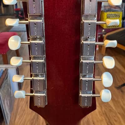 RARE 1961 Gibson B-45-12 Cherry Sunburst 12-String W/Original Hard Case plus Accesories image 14