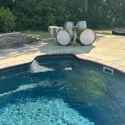 Ludwig Vintage Virgin Double Bass Drum Kit: 24/24/18/16/13/13 May, 1970 - Sky Blue Pearl image 12