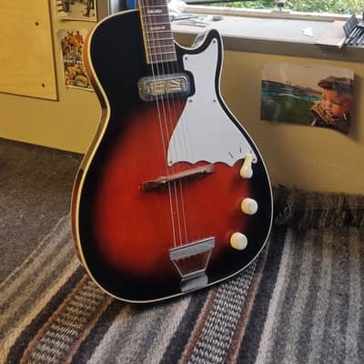 Harmony H47 Stratotone Mercury Vintage Guitar w/ DeArmond Gold Foil image 1