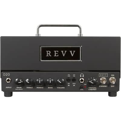 Revv Alpha Series D20 20/4W Tube Amp Head Black image 1