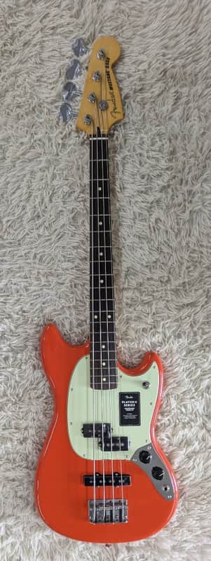 Fender  Player II Mustang® Bass PJ, Rosewood Fingerboard, Rallye Orange - MIM image 1