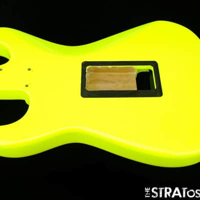 2017 Charvel So-Cal Pro Mod BODY Guitar HSH HH Route Guitar Parts Neon Yellow image 3