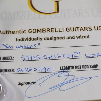 "TWO WORLDS" Fender Loaded Stratocaster Pickguard Hot Wired STARSHIFTER™ CORE image 8