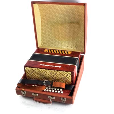 Vintage Marichka Button Accordion, USSR Concertina, Folk Instrument image 25