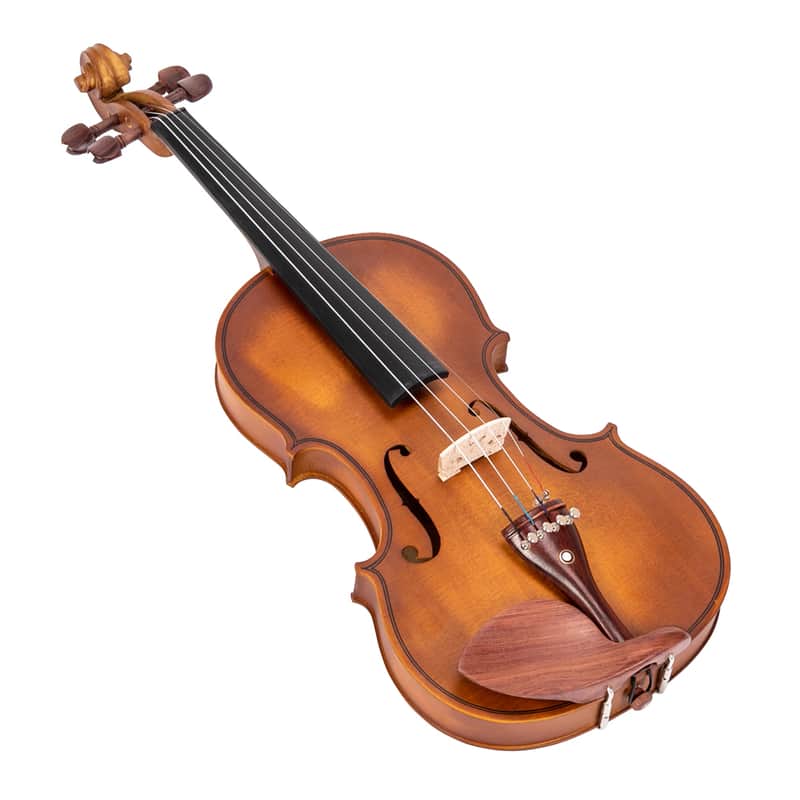🎅🎄 For Pros and Beginners! Natural Finish Spruce Violin +Case/Bag +Bow +Wax image 1