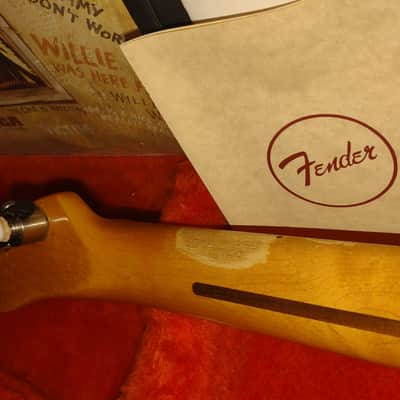 1997 Fender Telecaster '52 USA Reissue AVRI Telecaster w/ Waylon Jennings-Style Leather Cover- Tweed Case & COA! image 16