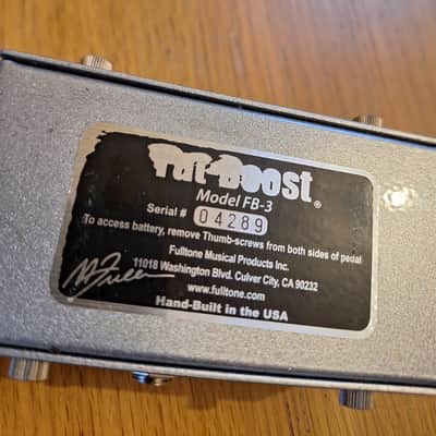 Fulltone Fat Boost FB-3 2010s - Silver image 3