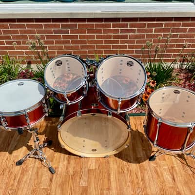 2007 Tama Superstar Drum Set Copper Mist Metallic 22/10/12/14/5.5x14 w/ Hardware image 15