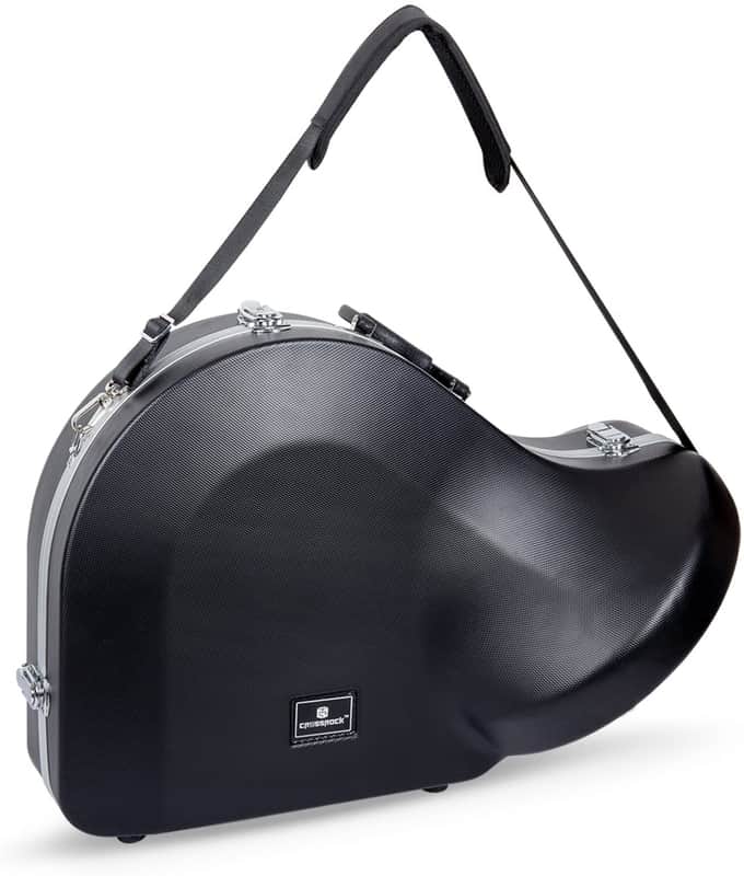 Crossrock CRA860FHBK Lightweight and Durability French Horn Case for Middle School Kids In Black image 1