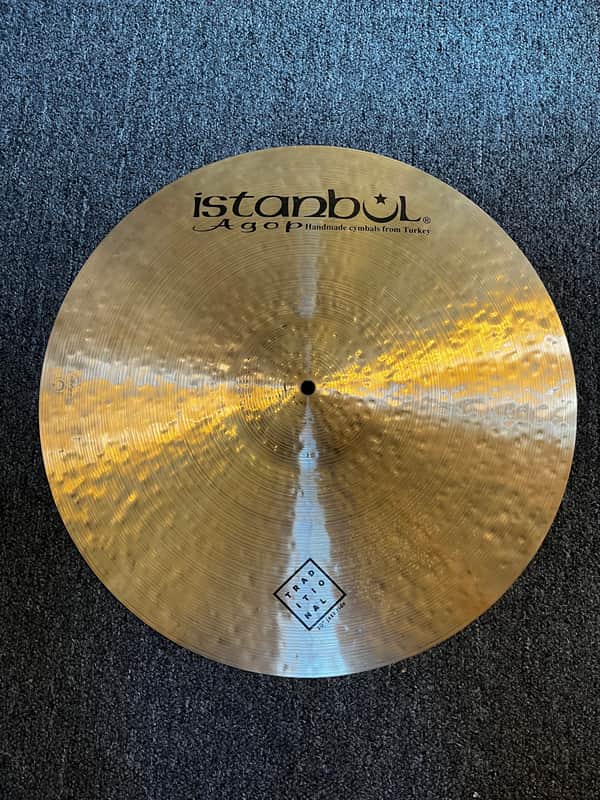 Used Istanbul Agop Traditional Jazz 20" Ride 1662g w/ video demo of actual cymbal for sale image 1