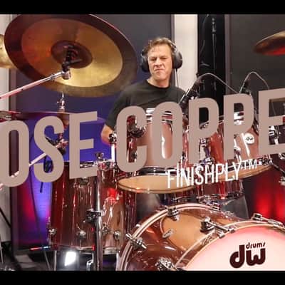 DW Rose Copper, Nickel Collectors Drum Set, Thomas Lang! 22, 1012,16, 6x14. Excellent! Full Set of Cases. image 6