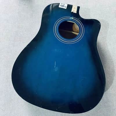 Blue Burst 41 Inch Acoustic Guitar Spruce Top Body image 4