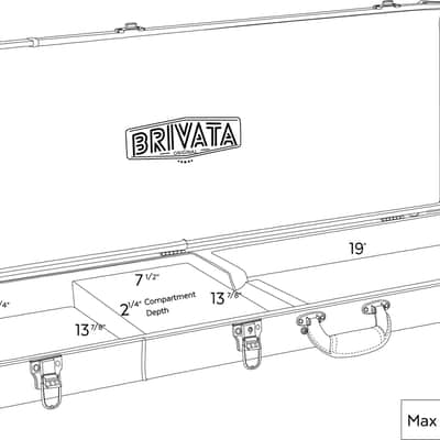 Brivata Electric Guitar Case (Returned Case, New In Box) image 7