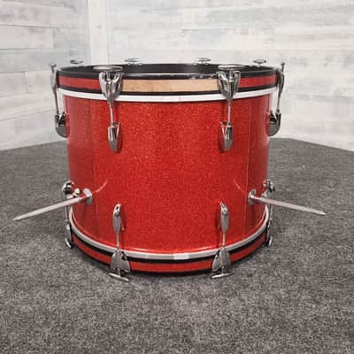 Used Vintage Gretsch Progressive Jazz Drum Set 1960s Tangerine - Very Good image 3