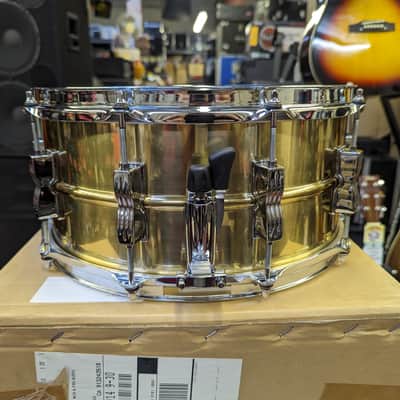 Last One! Brand New Ludwig Made In Taiwan Brass Shell 10 Lug 6 1/2 x 14" Snare Drum - Awesome Ludwig  Sound! image 5