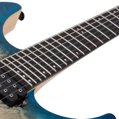 Schecter Reaper-6 Satin Sky Burst SSKYB Electric Guitar + Hardshell Case Reaper 6 image 9