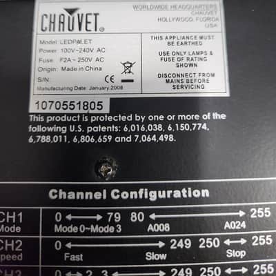 Chauvet ColorPalette 288 LED Multi Colored Wash Light image 6