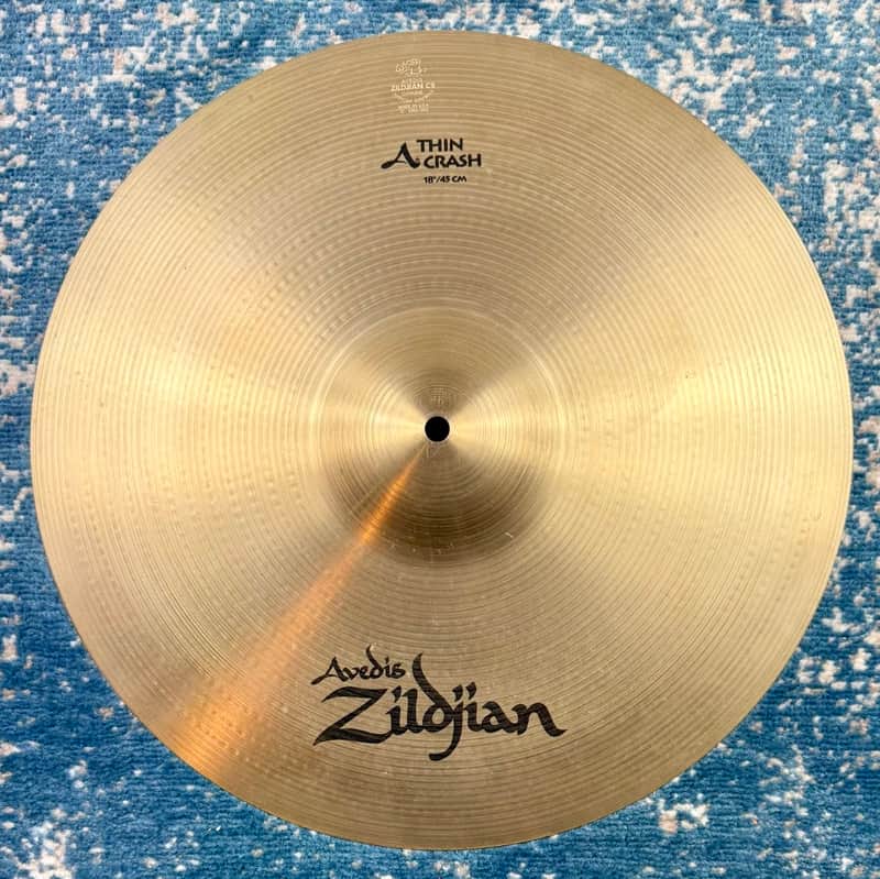 30 YEARS OLD CLEAN 18” Zildjian A THIN Crash 1367g image 1