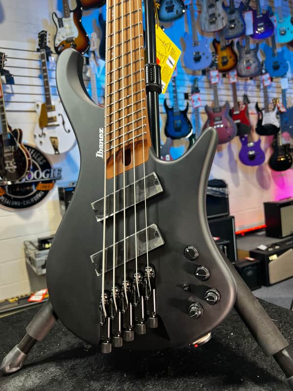 Ibanez Bass Workshop EHB1005MS Bass Guitar - Black Flat Auth Deal! 031 Get Plek’d image 1