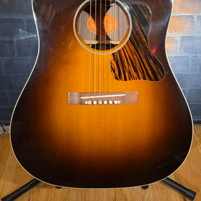 Gibson 2002 AJ Advanced Jumbo Vintage Sunburst w/ TLK HSC image 6