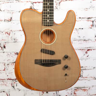 Fender - 2020 American Acoustasonic Telecaster Sonic Gray w/Bag - USED image 1