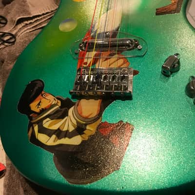 Space Dandy Peavey Rockmaster Green Sparkle image 12