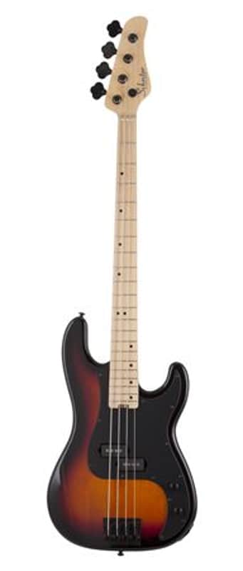 Schecter P-4 Bass Guitar 3-Tone Sunburst image 1