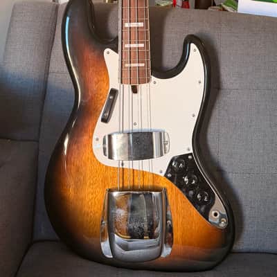 Cortez Vintage electric bass guitar- sunburst- Japan, early 70s image 1