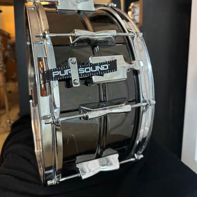 Yamaha 6.5x14 Manu Katche Signature Snare Drum 1990’s - Black Nickel image 11