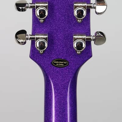 Epiphone Inspired by Gibson Custom Les Paul Custom Amethyst Sparkle image 5