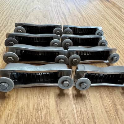 Set Of 8 Ludwig Nickel Plated Bow Tie Classic Lugs Pre serial WFL Jazz Fest Buddy Rich Etc image 5