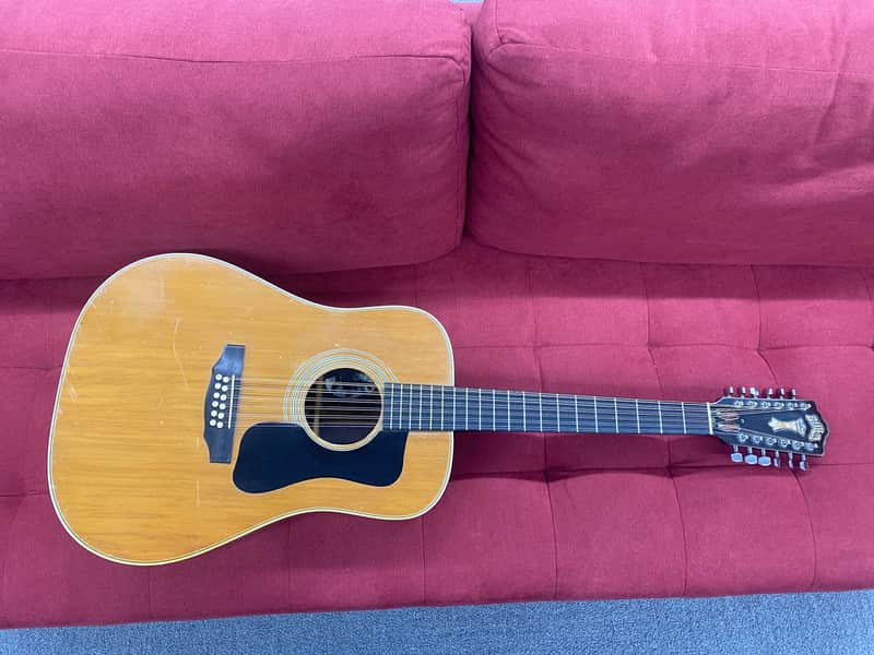 Guild G-312 12-String Acoustic Guitar 1975 - Natural image 1