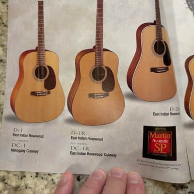 Martin Series 1 Catalog Brochure 1999 D-1 B-1 DC-1R 2R 3R D-12 1E J JC 0000 000 000C OM. 00 image 2