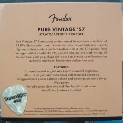 Fender American Vintage II 57 Stratocaster Pickups Set USA 0992385000 image 2