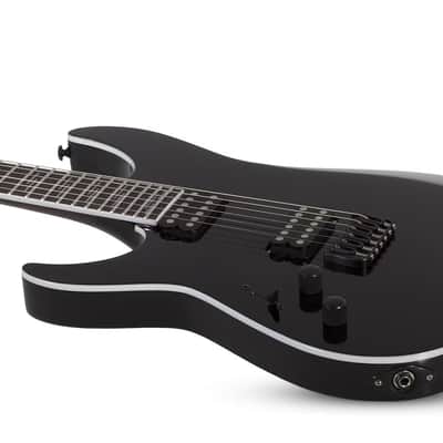 Schecter Reaper-6 Custom LH Gloss Black image 3