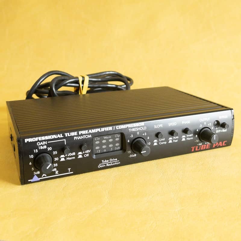 ART Tube Pac Professional Tube Preamplifier/Compressor Black image 1
