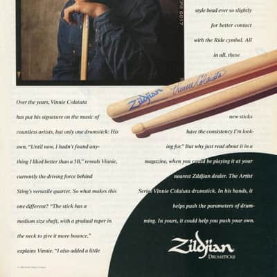 Zildjian RARE Vinnie Colaiuta drum sticks 90s - Selected Hickory image 10