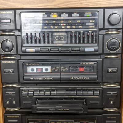 Vintage Soundesign 5863 Double Cassette Stereo System 1980's - 2x Tape Deck, AM-FM image 2