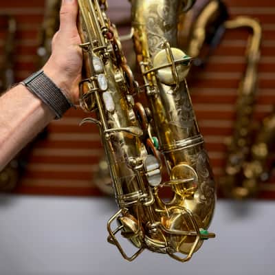 Conn Virtuoso New Wonder 8m C Melody Saxophone Pearls Gold Plate FRESH OVERHAUL! image 12