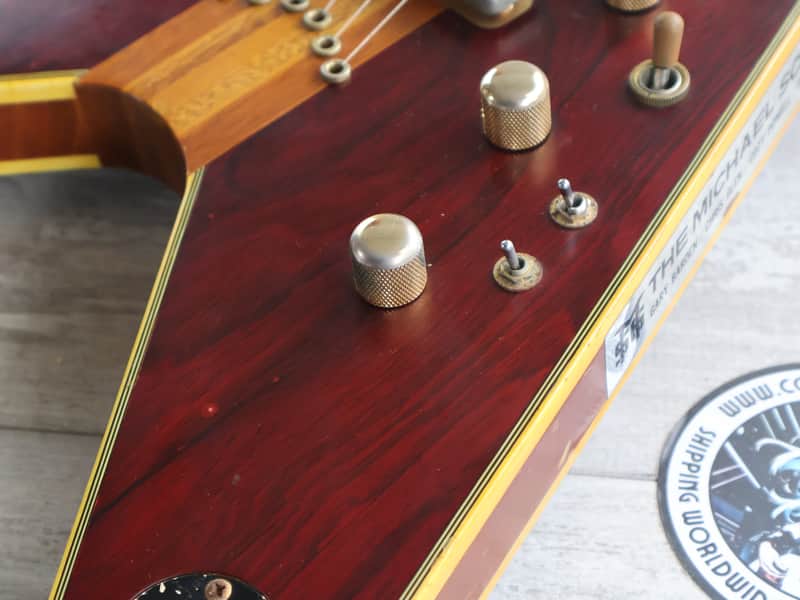 1979 Greco Japan AK-1400 Ace Frehley Neckthrough Flying V